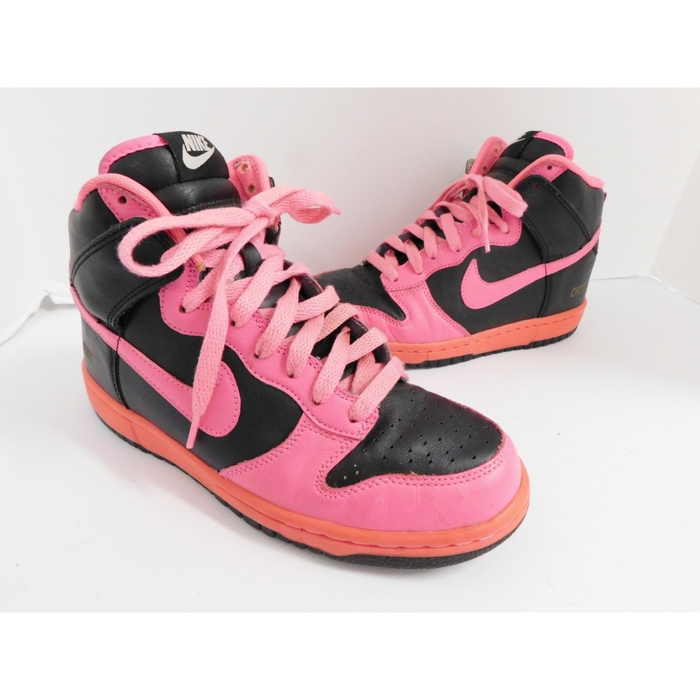 NIKE ID 2015‎  DUNK SKY HI HIDDEN WEDGE PINK BLACK 7 AIR FORCE MAX Woman 7.5